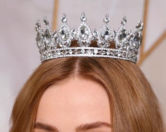迅速な発送!!! シルバーガールティアラ、ゴージャスなシルバー