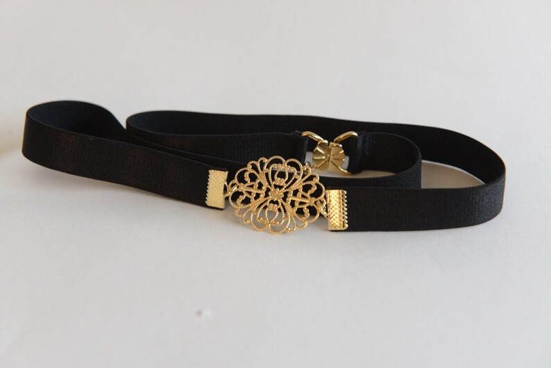 Black dress belt Black & Gold Belt Prom belt light Belt Etsy
