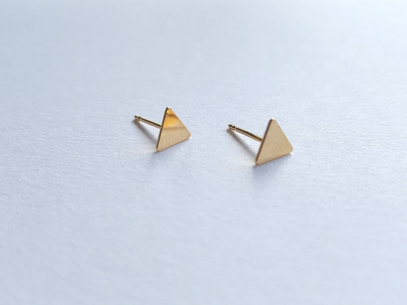 Threader Earrings dainty earrings Geometric threaders Thin Chain Stick Earrings Gold Plated Chain Earrings Triangle threader earrings