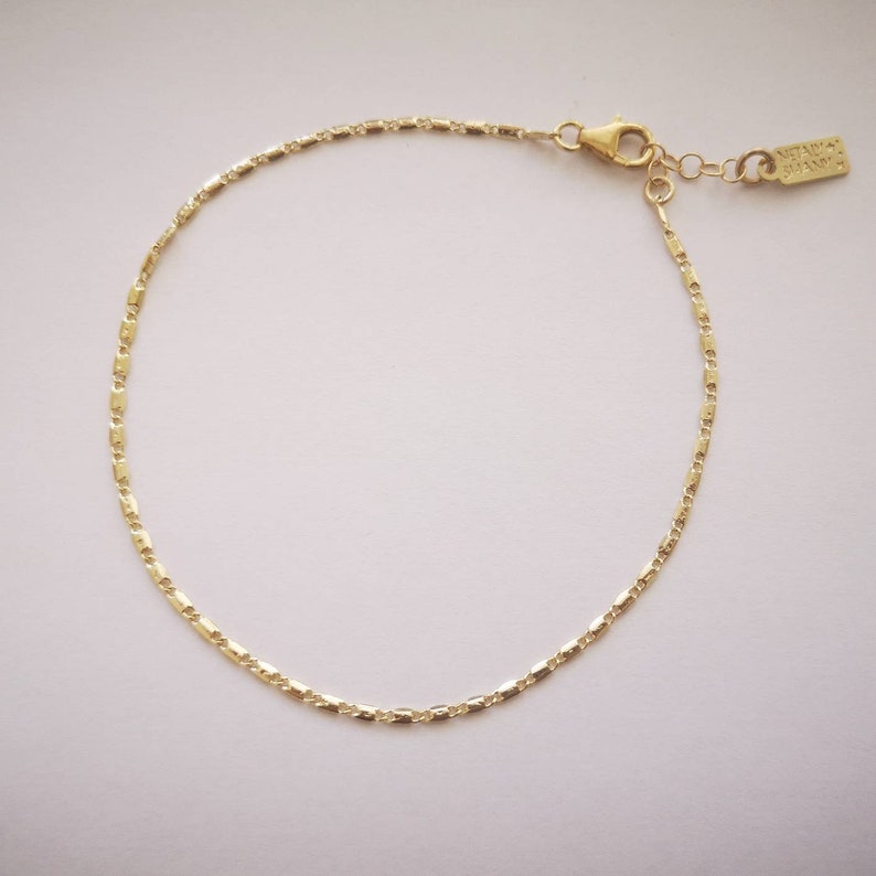 Dainty Anklet Delicate Gold Anklet Gold Ankle Bracelet Etsy