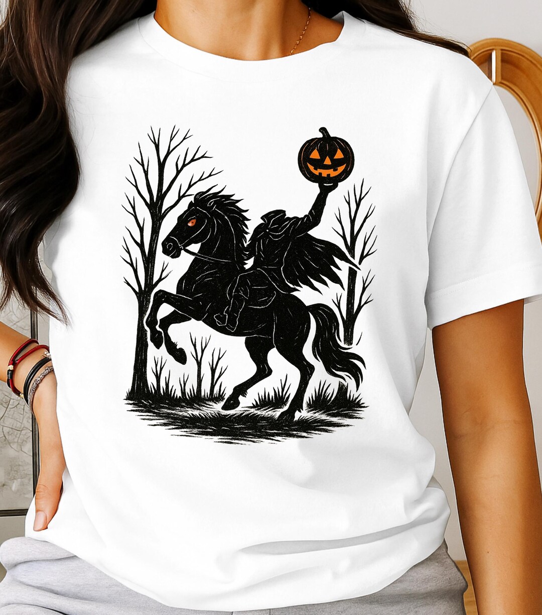 Headless Horseman Comfort Color® Halloween Shirt Unisex Fall Scary ...