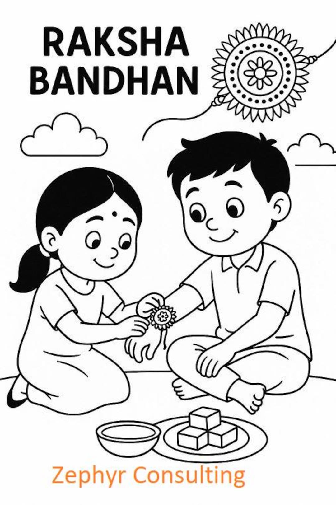 Raksha Bandhan Coloring Page for Kids - Etsy