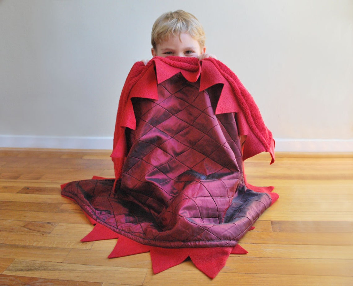 Red Dragon Cuddle Blanket for your Baby Dragon or snuggle Etsy