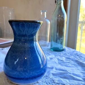 Pottery - Hand Thrown Stoneware Decorative Vase in Blue
