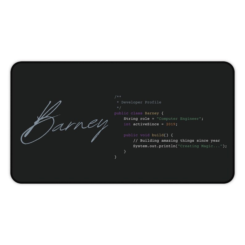 Tapis de bureau pour développeur Java | Tapis de souris avec code, décoration orientée objet image 10