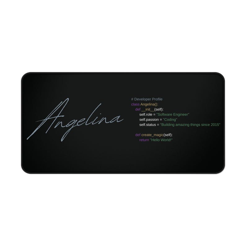 Python Code Desk Mat | Large Programmer Workspace Decor image 4