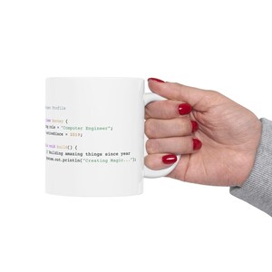 Java Programmierer Tasse | Personalisierte Programmierer Kaffeetasse | Objektorientiertes Geschenk | Software-Ingenieur Arbeitsplatz Dekor Bild 3
