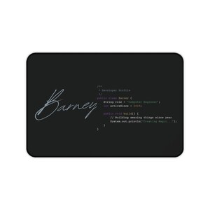 Tapis de bureau pour développeur Java | Tapis de souris avec code, décoration orientée objet image 2