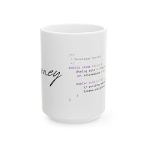 Java Programmierer Tasse | Personalisierte Programmierer Kaffeetasse | Objektorientiertes Geschenk | Software-Ingenieur Arbeitsplatz Dekor Bild 9