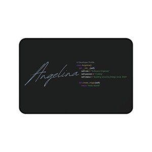 Python Code Desk Mat | Large Programmer Workspace Decor image 2