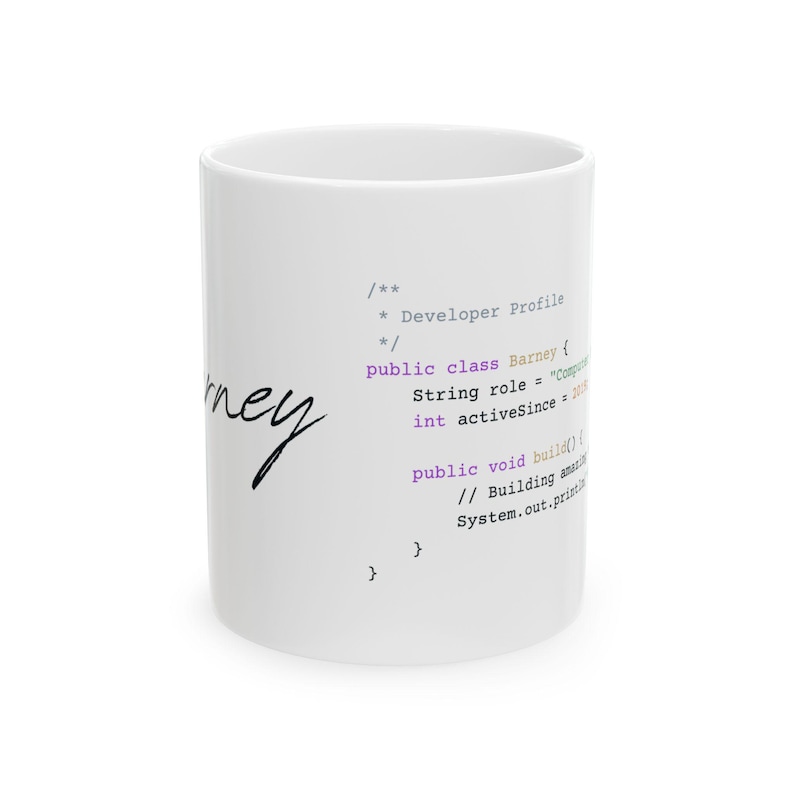 Java Programmierer Tasse | Personalisierte Programmierer Kaffeetasse | Objektorientiertes Geschenk | Software-Ingenieur Arbeitsplatz Dekor Bild 7