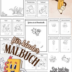 Underwater Adventures – Coloring Book for Children | Coloring Fun with Sea Creatures | Digital Download