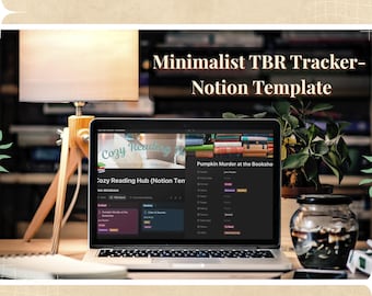 Minimalist TBR Tracker: Cozy Notion Template for Book Lovers (Digital Download)