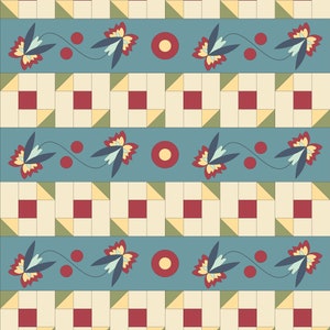 Spring Garden PDF quilt pattern