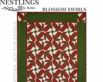 Blossom Swirls PDF quilt pattern