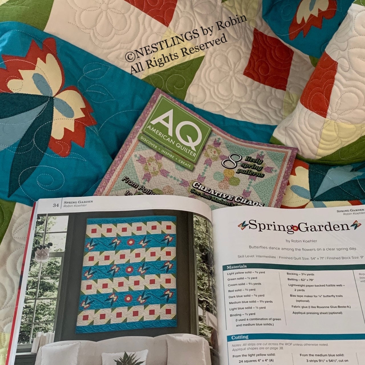 Springtime Garden Quilt Pattern Spring Garden PDF Quilt Pattern - Etsy