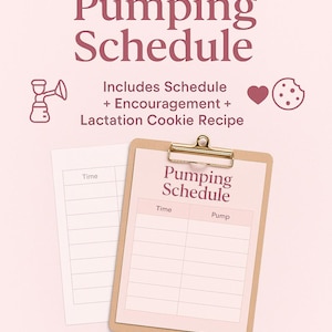 Printable pumping schedule