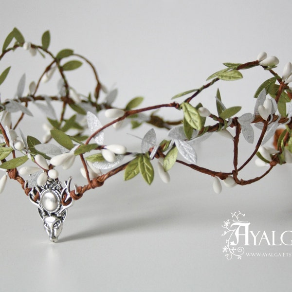 Woodland elf tiara - elven headpiece - fairy crown - festival crown - fairycore - tiara - crown - elven tiara - elven crown -