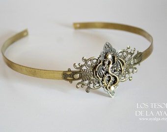 medieval circlet, royal crown dragon, crown brass medieval, crown man viking, celtic crown