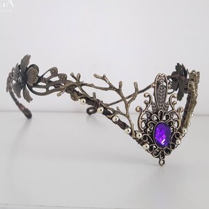 Handmade Woodland Elf Tiara: Bridal Fairy Crown Headpiece image 2