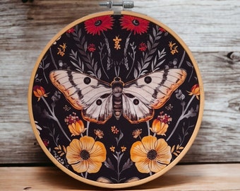 vintage botanical butterfly wall art