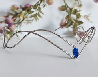 Elvish Swarovski Crystal Tiara: Fantasy Wedding Crown