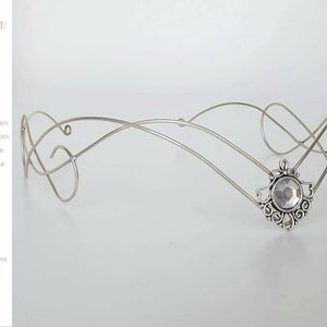 elven crown statement jewelry circlet elven tiara tiara crown wedding crown- statement jewelry