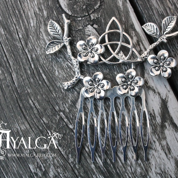 Celtic Hair Comb Etsy