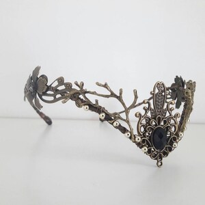 Handmade Woodland Elf Tiara: Bridal Fairy Crown Headpiece image 4