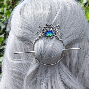 Dragons Hair barrette - dragon brooch pin