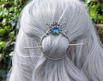 Dragons Hair barrette - dragon brooch pin