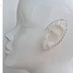 Ear Cuff Leaves, Elvish Earrings, Elf Ear, Statement Jewelry