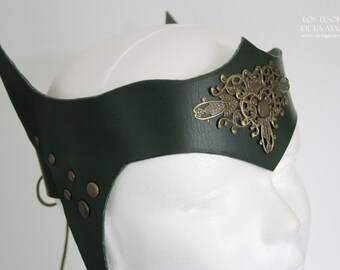 Leather headpiece • warrior crown - elf crown- statement jewelry