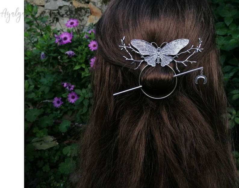 butterfly branches brooch pin Butterfly Hair barrette