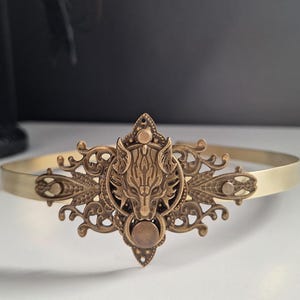 medieval circlet , royal crown wolf, crown brass medieval, crown man viking, celtic crown