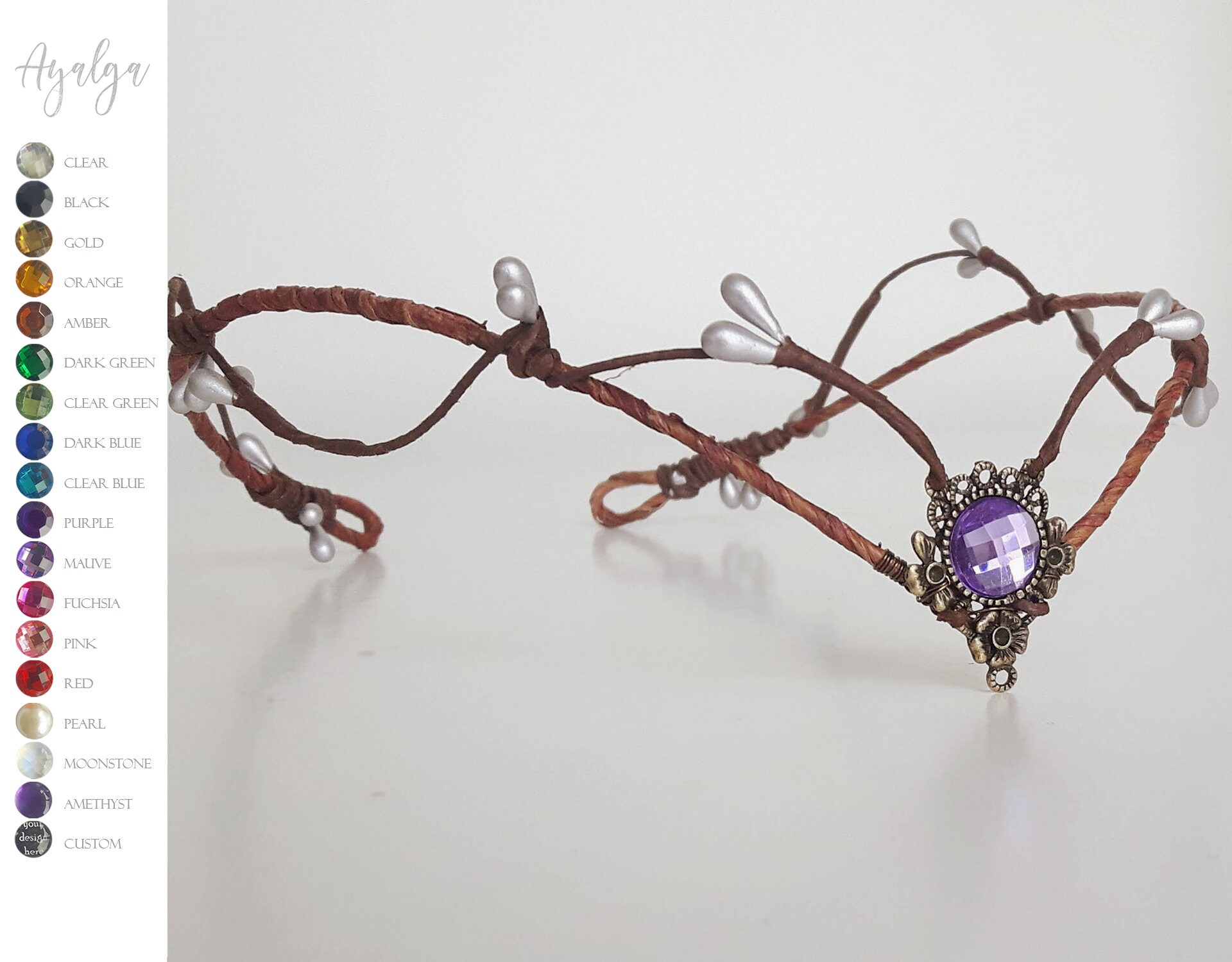 Woodland Elf Tiara Elven Headpiece Fairy Crown Circlet - Etsy Singapore