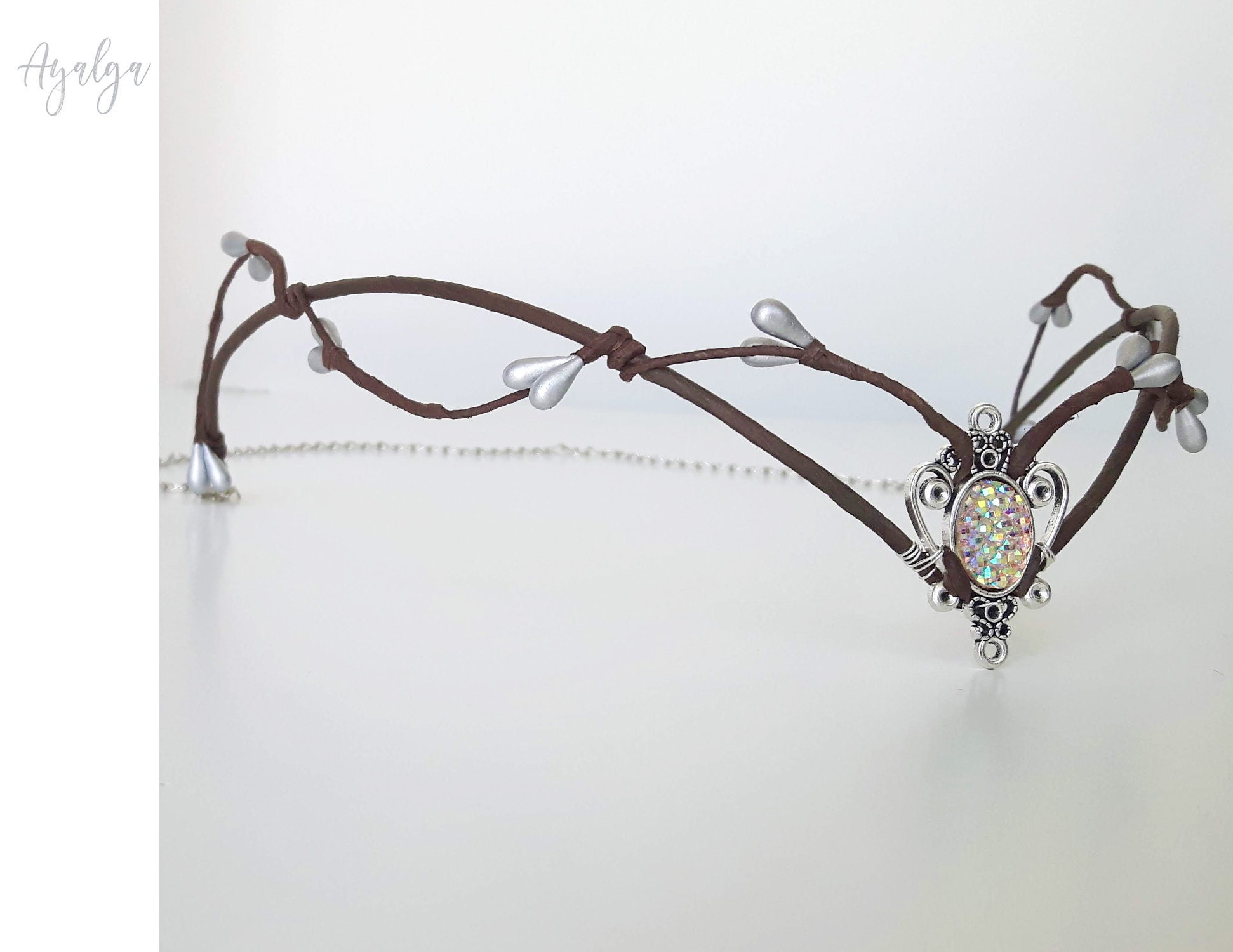 Woodland Elf Tiara Elven Headpiece Fairy Crown Festival - Etsy Singapore