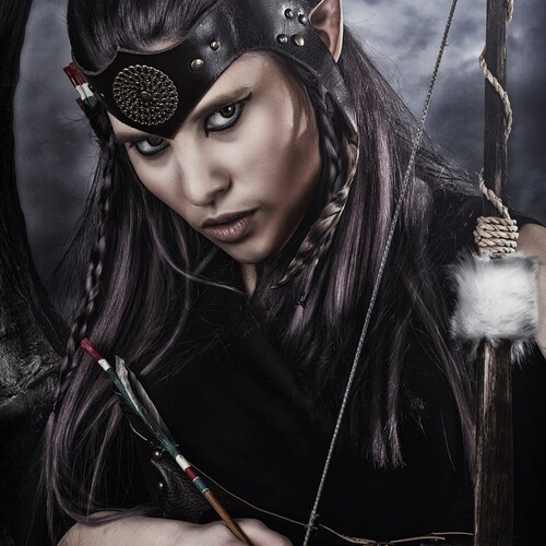 Leather Headpiece Warrior Crown Statement Jewelry - Etsy