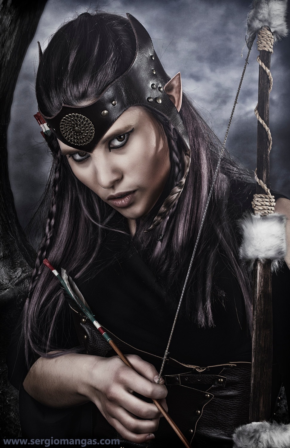 Leather Headpiece Warrior Crown Statement Jewelry - Etsy