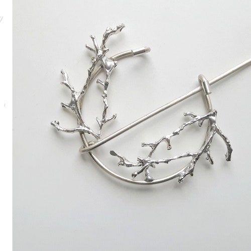 Cloak Brooch Branches Clasp Cloak Fibula Brooch Etsy