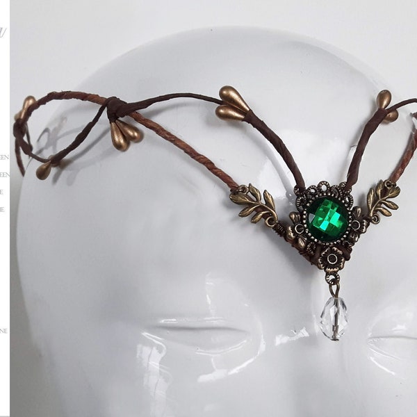 Woodland elf tiara - elven headpiece - fairy crown - festival crown - fairycore - tiara - crown - elven tiara - elven crown -