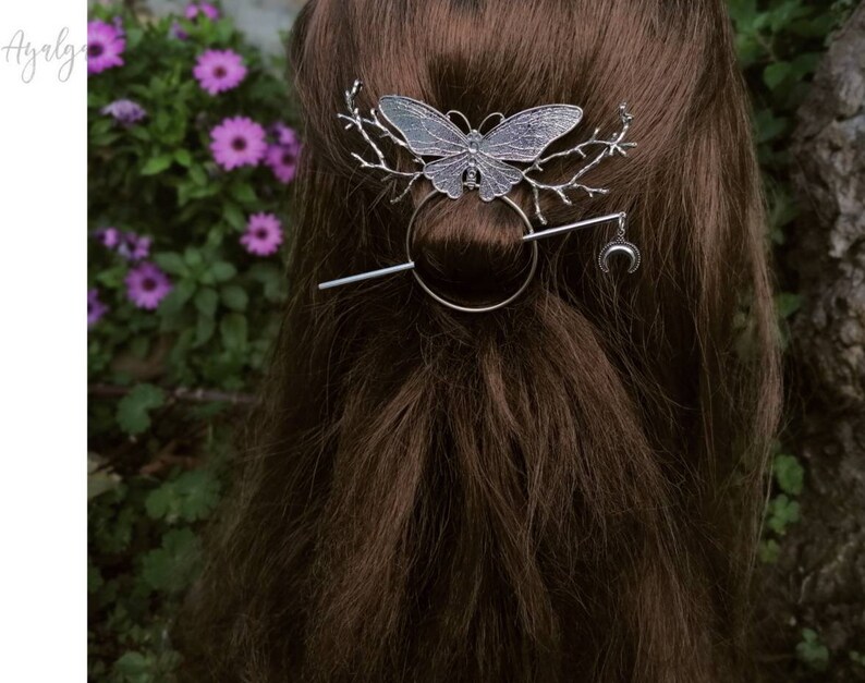 butterfly branches brooch pin Butterfly Hair barrette