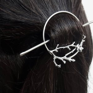 branches hair pin - metal hair barrette - haircomb metal - boho hair accessories - woodland hair clip - twig clip - Hair Clip Hair Barrette