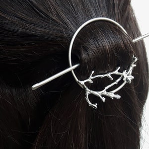 Épingle à cheveux branches - barrette à cheveux en métal - peigne à cheveux en métal - accessoires pour cheveux bohèmes - barrette à cheveux des bois - barrette brindille - barrette à cheveux en barrette