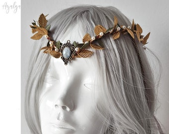 Woodland elf tiara - elven headpiece - fairy crown- woodland tiara - circlet - elf tiara - bridal tiara - woodland wedding crown - tiara