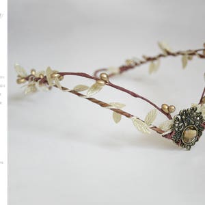 Woodland elf tiara - elven headpiece - fairy crown - festival crown - boho tiara - tiara - crown - elven tiara - elven crown - faery tiara