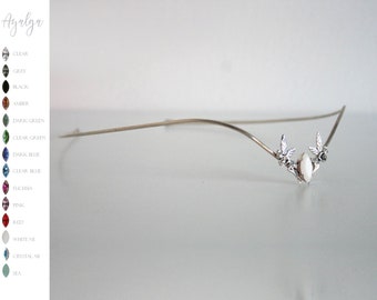 Elfen Diadem mit Swarovski Kristall - Elfen Diadem - Elfen Diadem - Waldkrone - Haarschmuck - Kristall - Waldkrone - Elfenschmuck