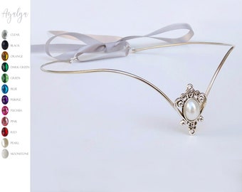 elven headpiece, silver crown, woodland elf tiara, fairy crown, handmade jewelry