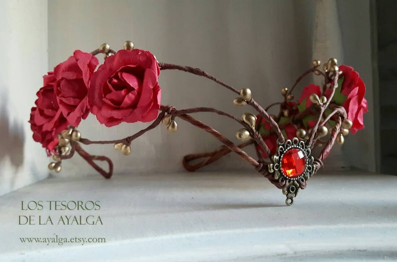 Tiara elfica tiara novia corona hada Etsy México