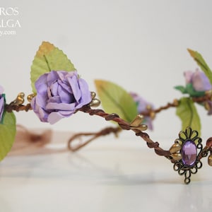 Woodland elf tiara - elven headpiece - fairy crown woodland tiara - circlet - elf tiara - elven tiara - woodland wedding crown - tiara crown